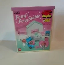 Vintage 1993 Lego Duplo Patty's Pony Stable Set 2553 + Box
