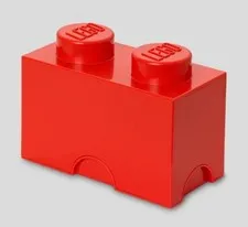 LEGO - 1 x 2  Storage Brick - Red