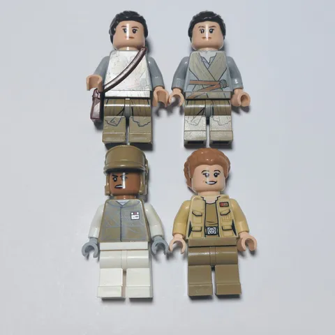 Star Wars Lego Female Minifigures Lot Of 4 Rey Lt Connix Hoth Rebel