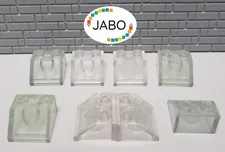 (R10/4/7) LEGO 8x 3039 Roof Tile Sloping Tile 2x2 Transparent Clear 45°
