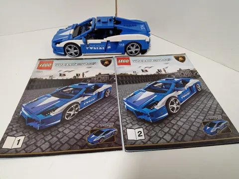 LEGO Racers Lamborghini Gallardo Polizia 8214 Retired LEGO set With Manuals