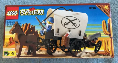 LEGO Western Cowboys 6716 Covered Weapons Wagon Brand New Sealed Vintage 1996