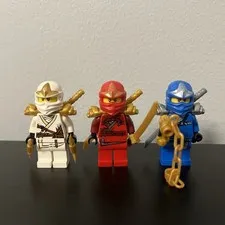 LEGO Ninjago ZX Zane, Kai, Jay Minifigures & Zane Spinner