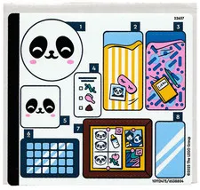 LEGO STICKER SHEET 42648 PANDA SANCTUARY from set New & Genuine