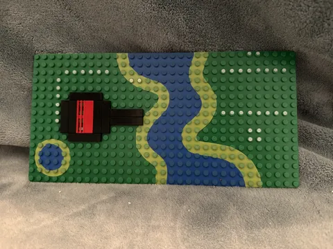 LEGO Castle: Forestmen's Crossing 6071 Vintage 1990 River Pond Green Base Piece