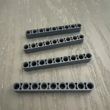 LEGO Beam 9 (40490 / 64289) Dark Gray 4 Pieces