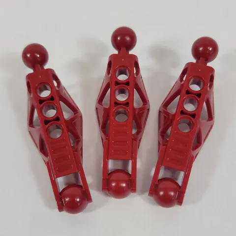 3X LEGO Bionicle Warriors DARK RED Rahkshi Leg Lower Section Part Lot 45749 8990