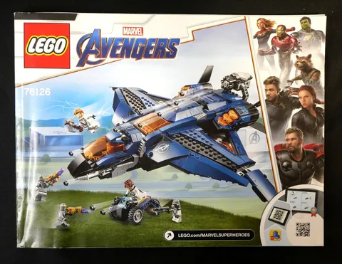 Lego AVENGERS INSTRUCTION GUIDE Manual MARVEL 76126