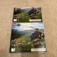 LEGO Jurassic World 75928 Blue's Helicopter Pursuit Instruction Manual Booklet