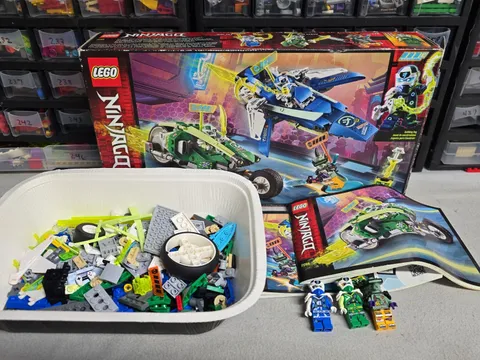 Lego Ninjago Jay And Lloyd’s Velocity Racers 71709 Complete 100% W/ Box & Manual