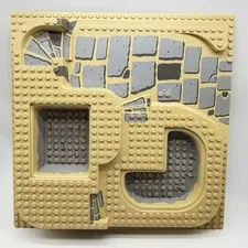 LEGO 32x32 Baseplate Raised (6092pb03) Three Level : Sphinx Secret Surprise 5978