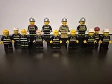 lot of 13 lego firefighters 