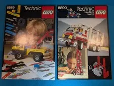 Vintage LEGO Idea Books: Technic 8889 & 8890 - Instructions Manuals From 1988