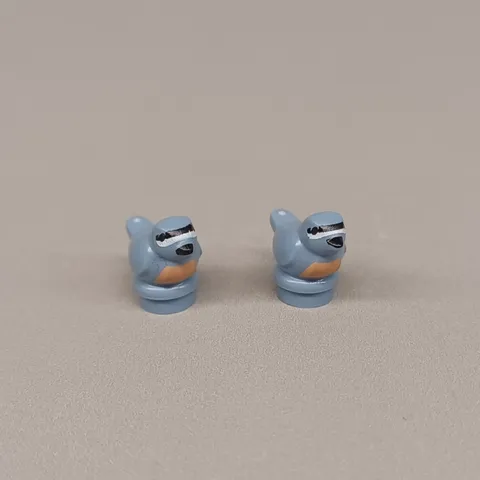 Lot of 2 New LEGO Birds (Sand Blue / Chickadees) - City, Farm, Castle, Pirates