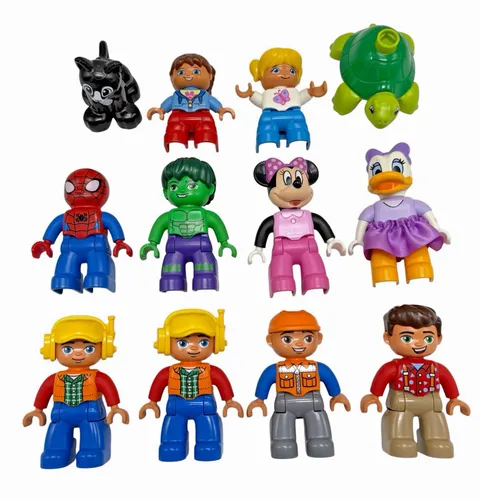 Lego Duplo Disney Minnie Daisy  Super Heroes Town Animals Figures Lot Of 12
