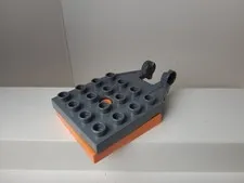 Lego DUPLO Item Crane/Bulldozer Turntable Swivel 4x4 orange & dark gray