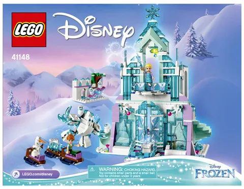 Lego Instruction Notice Disney Elsa's Magical Ice Palace 41148 New