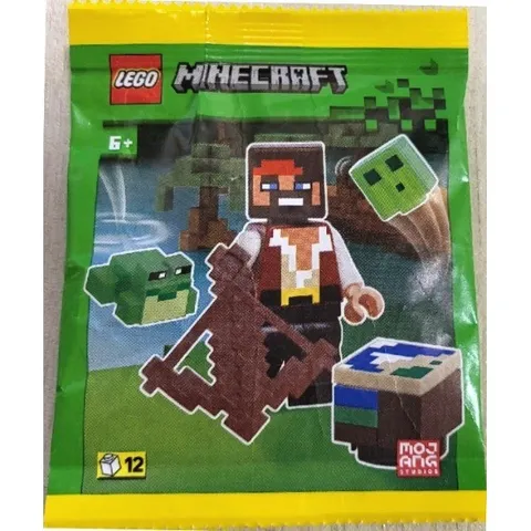Lego Minecraft Pirate with Frog, Slime and Cartography Table paper bag 662513