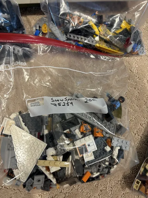 LEGO Star Wars Snowspeeder 75259 Bulk Lot Parts Pieces in Bag, Multicolor