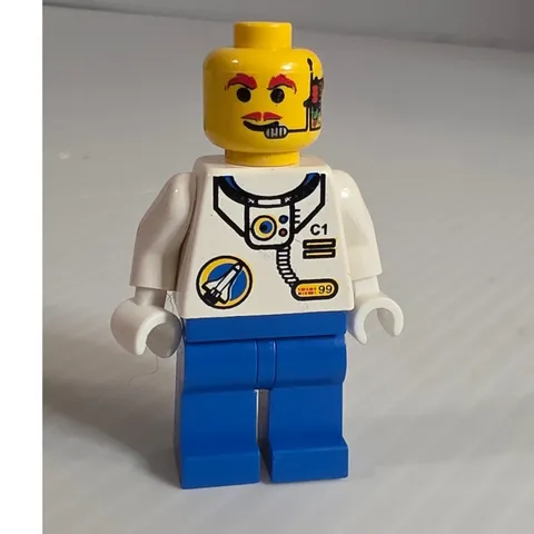 LEGO Minifigure Minifigure Blue White Space Port Astronaut sp009