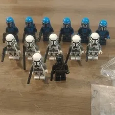 LEGO Star Wars Minifigure Lot Clone Trooper & Mandalorian Figures W accessories 
