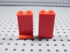 LEGO Lot of 2 Red 1x2x3 Wall Panels BS