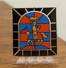 1x LEGO Door Drehtür B-Stock Worn 2x5x5 Clear Stained Glass Knight 30102