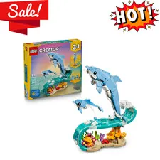 LEGO Creator 3 in 1 Sea Animals Beautiful Dolphins 31385 Building Toy Set