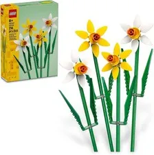 LEGO Daffodils - Building Toy - Artificial Daffodil for Bedroom Decor 40747™