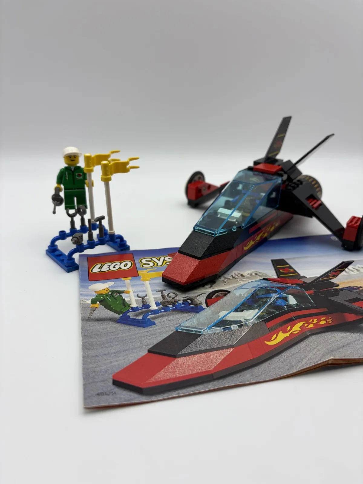 Vintage LEGO Town Extreme Team 6580 Land Jet 7 Complete Set Instructions 1998
