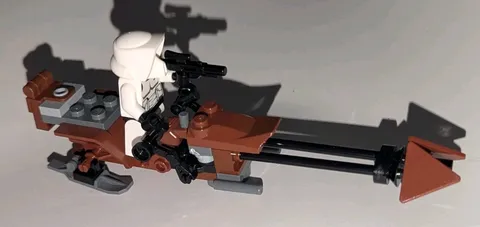 Lego Star Wars Speeder Bike With Soldier Storm Trooper Minifigure Clone Minifig