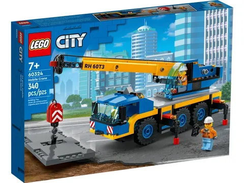 LEGO City 60324 Mobile Crane Building Toy Set New Sealed