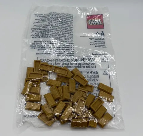 LEGO Lot of Pearl Gold Minifigure Utensil 1x2 Ingot inv.643