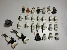 Lego Starwars Hoth minifigs lot Snowtroopers/Rebels/Darth Vader/Leia/Han/Speeder