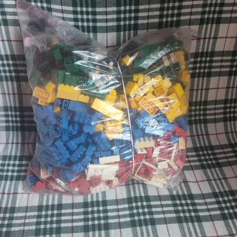 LEGO bricks, similar to sets like the LEGO Basics Large Brick Mixed Bulk Lot