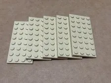 LEGO Parts - Tan Plate 4 x 8 - No 3035 - QTY 5