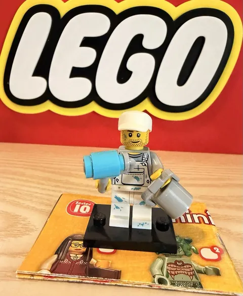 Lego CMF Series 10 Decorator Minifigure With Accessories 