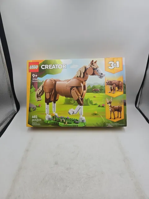 LEGO Creator 3-in-1 Beautiful Horse Building Set 31166 - 685 Pieces Deer Bear