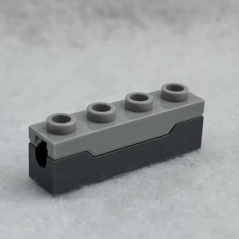 LEGO 15301c01 Dark Bluish Gray Projectile Launcher, 1 x 4 Spring Shooter
