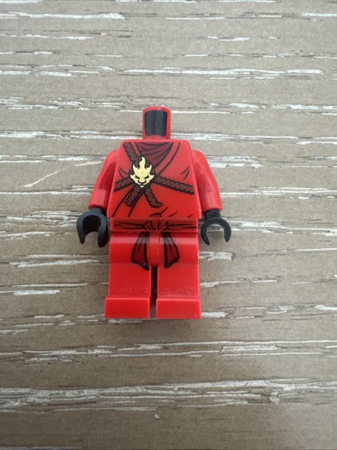 LEGO Red Ninja Body Minifigure Black Hands Plastic Figure Kai
