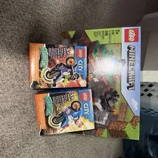Lego Lot Includes 21166, 60296, 60295
