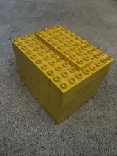 Large Lot 60 Duplo Lego YELLOW misc Sizes Parts Pieces