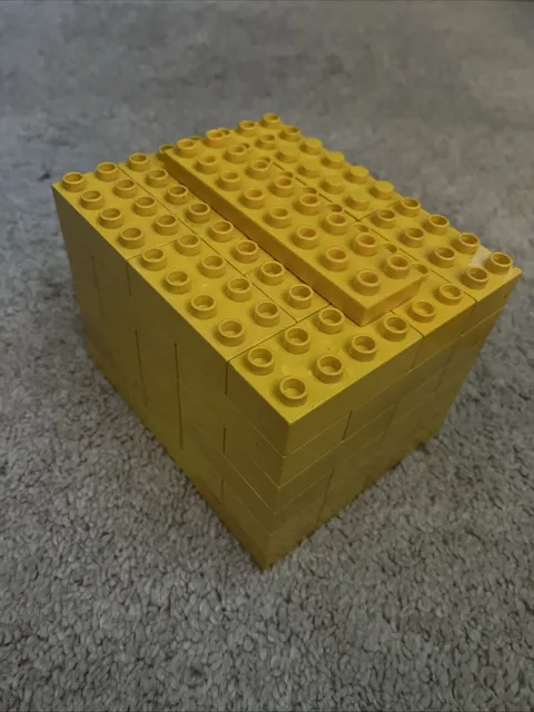 Large Lot 60 Duplo Lego YELLOW misc Sizes Parts Pieces