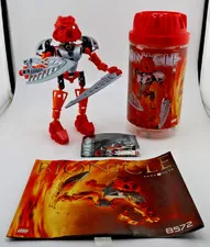 LEGO BIONICLE Tahu Nuva 8572 Complete With Instructions & Poster In Canister