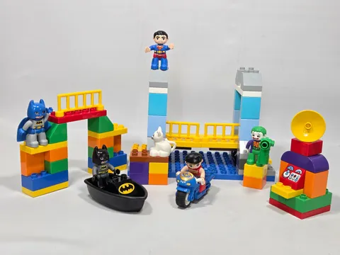 2 Lego Duplo D C Heroes Sets 10599 Batman Adventure and 10544 Joker Challenge