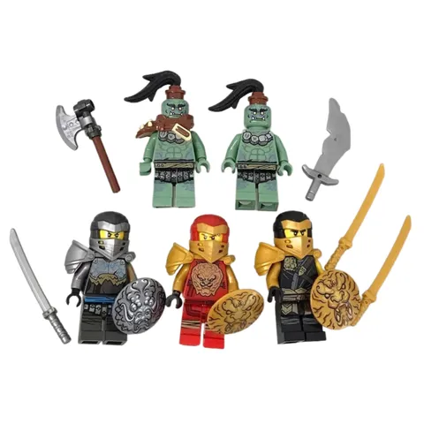LEGO Ninjago 71720 Minifigures Hero Kai Nya Cole Moe Murt Shields Weapons