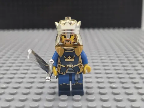 Lego Castle Fantasy Era Crown King No Cape Minifigure 852293