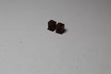 (2) Reddish Brown 4070 LEGO Parts Brick Modified 1x1 w/ Headlights