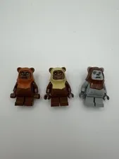 Lego Star Wars Paploo Wicket Chirpa Ewoks minifigures From Set 8038