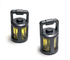 Lego - Minifigure Utensil - Lot of 2 - Dark Grey / Gray, Lanterns, Lamp